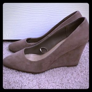 Forever 21 Beige suede wedges
